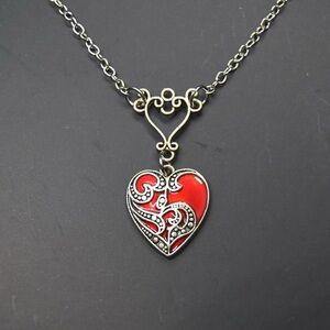 Medieval Vampire Girl Charm Necklace